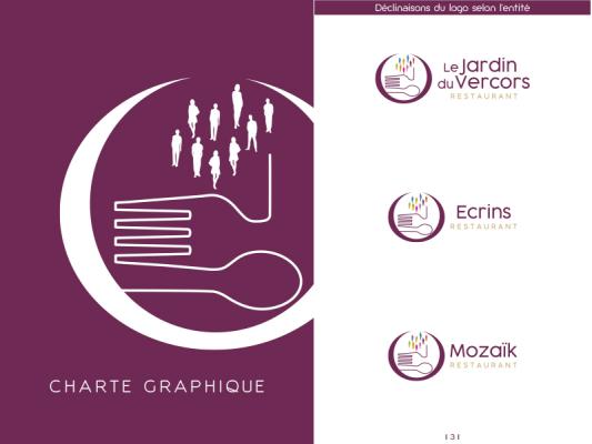 Charte Graphique Restaurant Le Jardin du Vercors